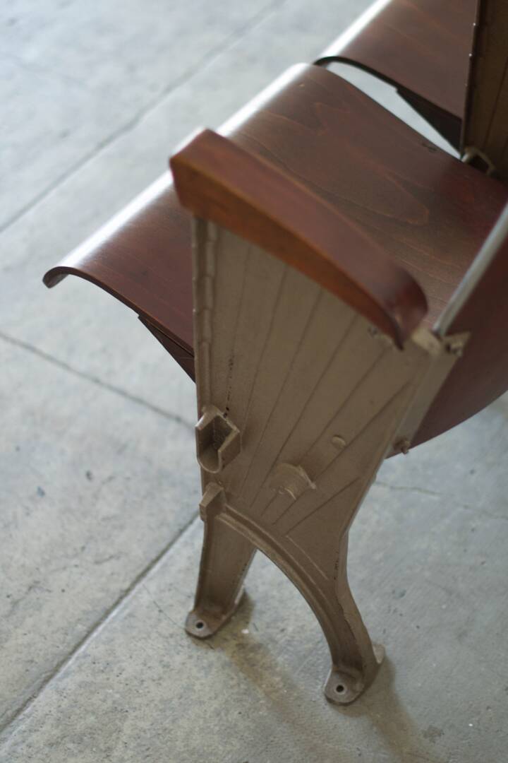 Art deco cinema folding seat 1930