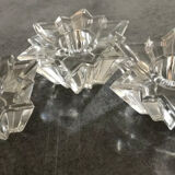 Set of 3 vintage table candle holders star shape