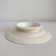 Low ironstone compote dish "Yvonne" Longchamp earthenware