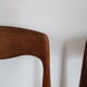 Lot de 8 chaises scandinaves palissandre skaï