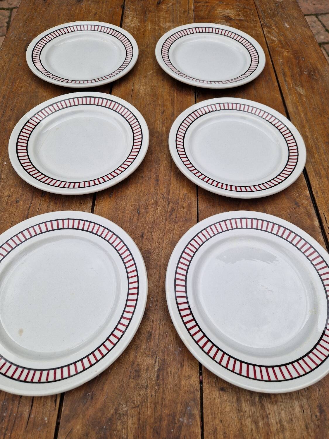Set of 6 dessert plates Badonviller