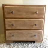 Chest of drawers raw solid wood - 40s
