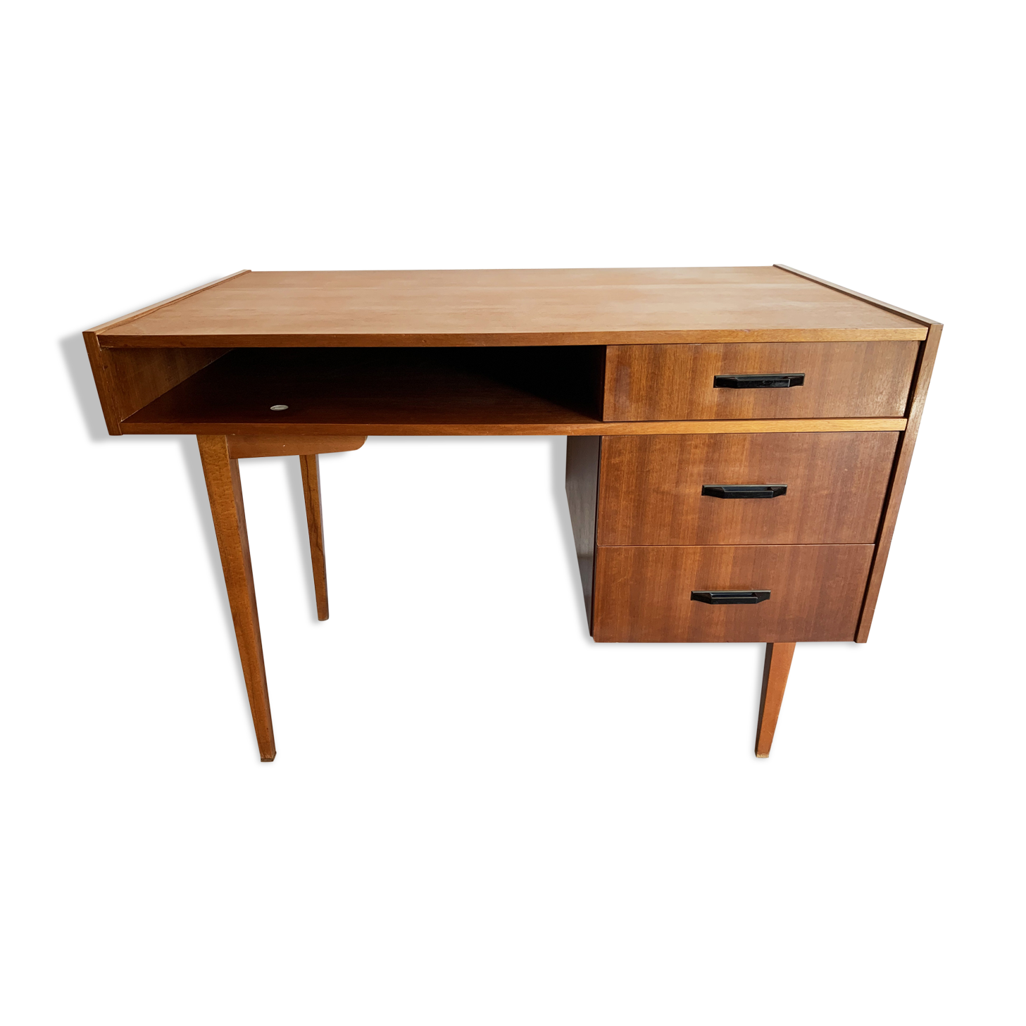 Vintage Scandinavian teak desk, year 60