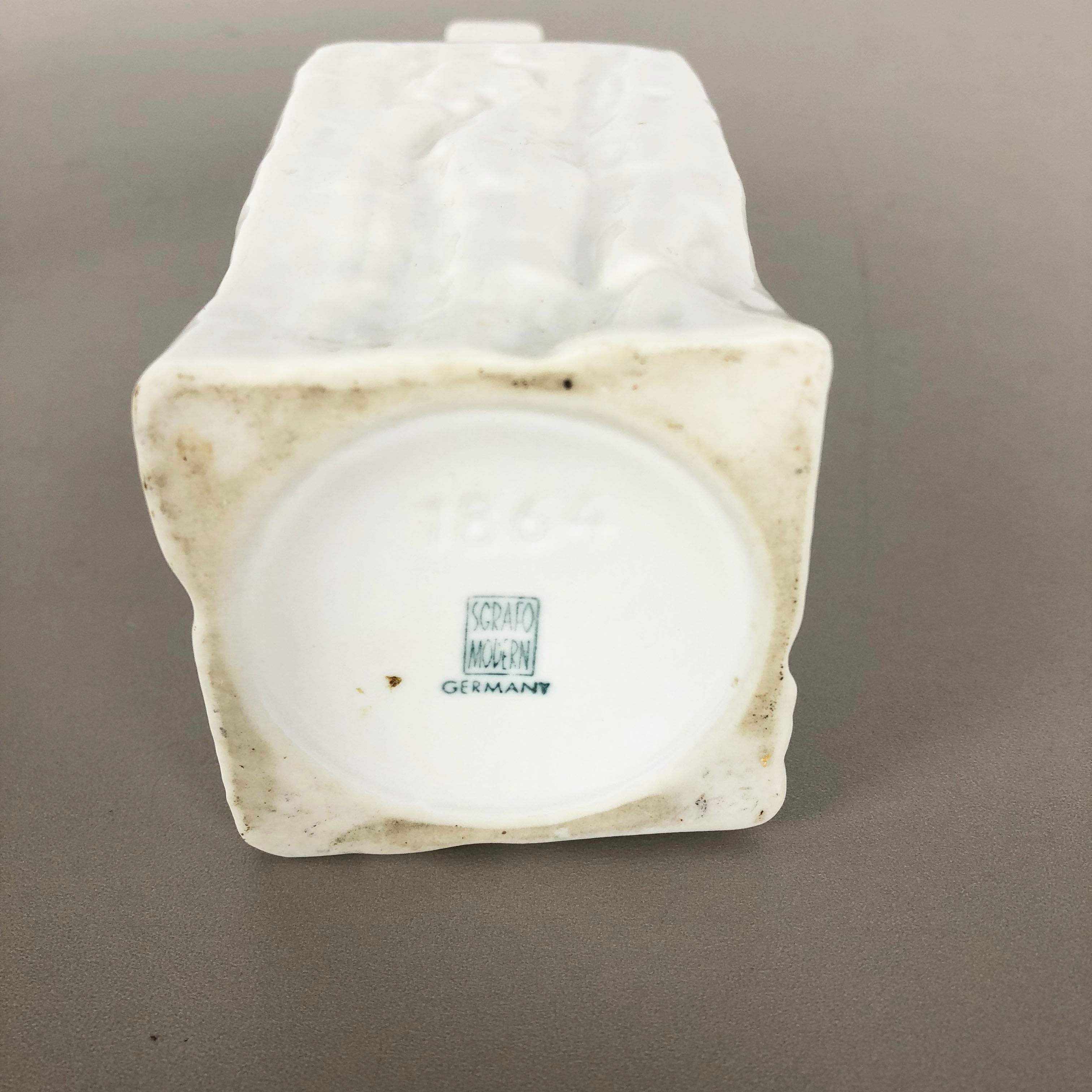 Set of 2 modernist 1960s vase sculptures Peter Müller for Sgrafo Modern, Germany