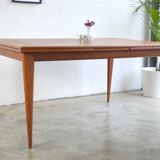 Large vintage Danish extendable table