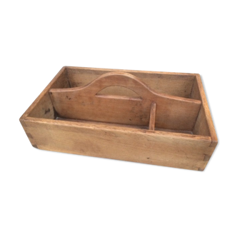 Vintage wooden tool locker or office case