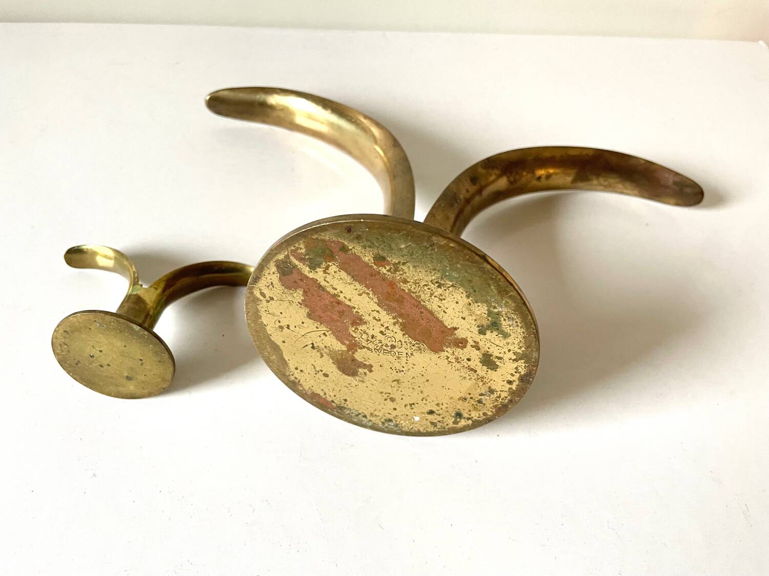 Lot of 2 Lily Design Ivar Alenius Björk Ystad metal candleholders