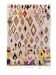 Tapis berbere marocain boheme en laine multicolores
