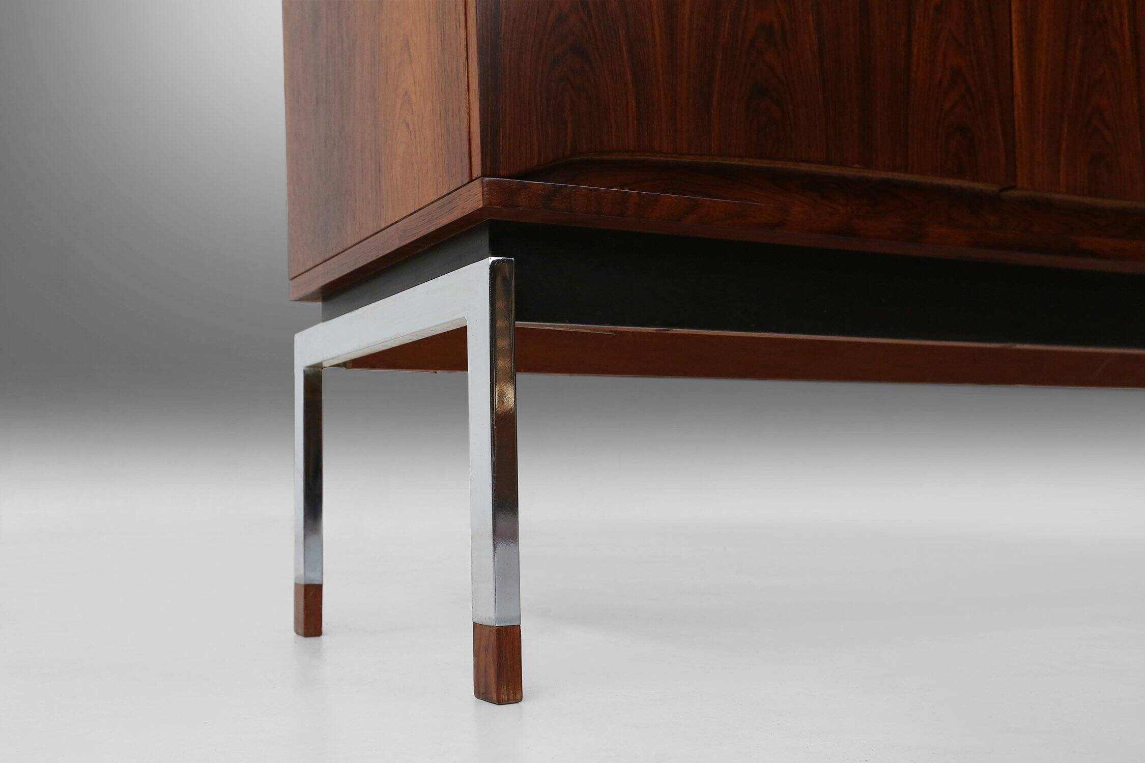 Belgian Mid-Century Rosewood Highboard, 1960s