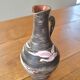 Rare signed ceramic and enameled porcelain pitcher