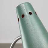 Mid-Century Italian Table Lamp in Blue Metal