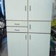 Buffet colonne vintage Formica bleu-vert