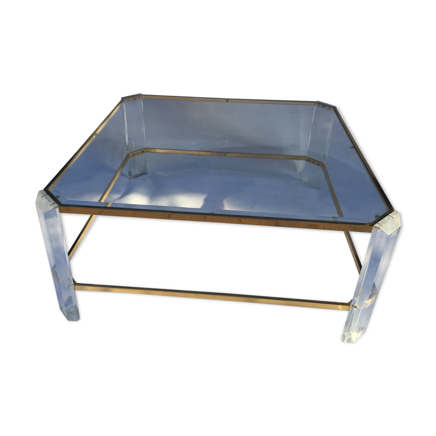 1970 lucite coffee table