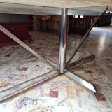 Oval marble table circa 1970