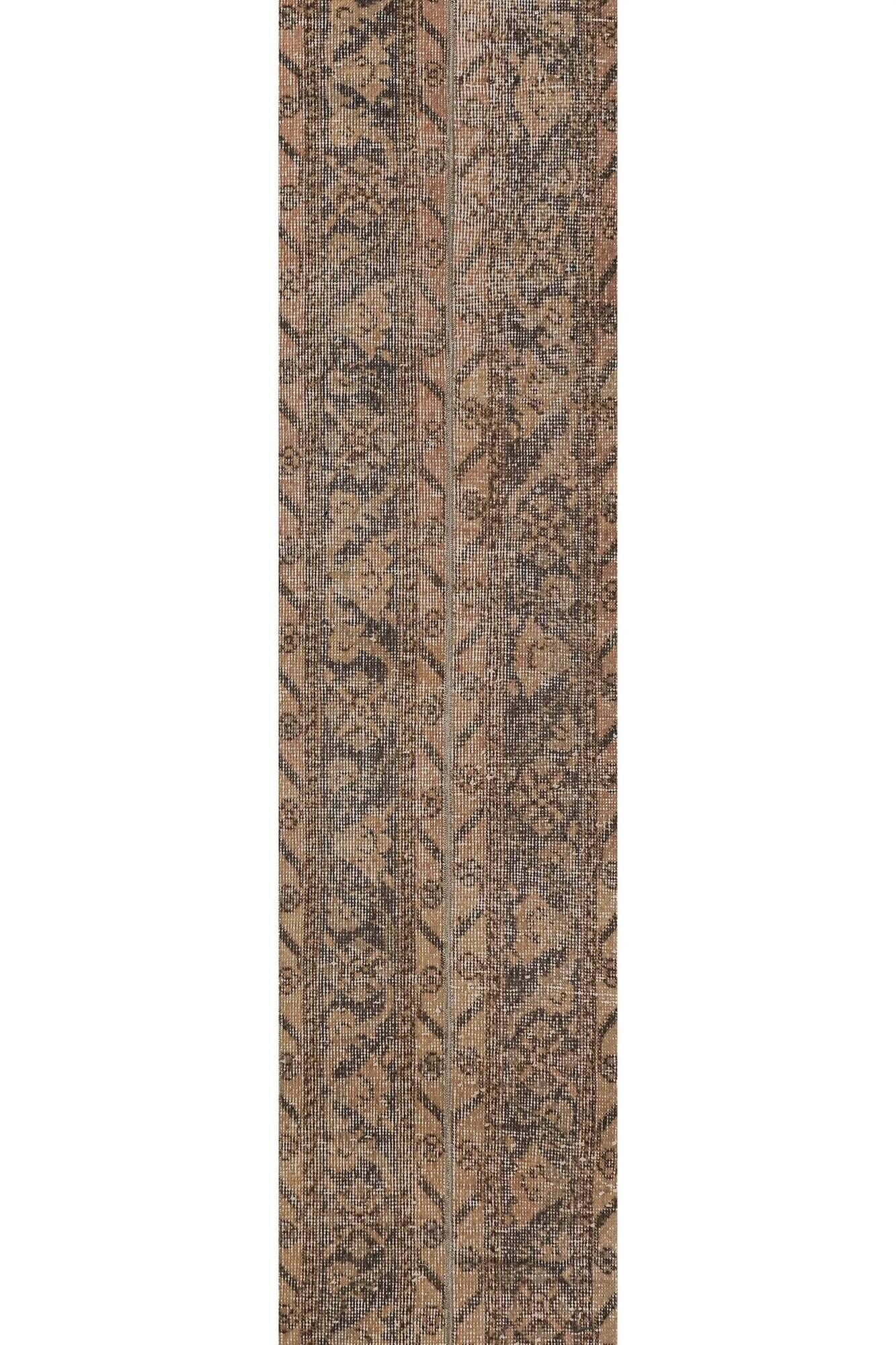 Vintage Turkish hallway rug 40x711 cm