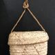 Wicker basket with vintage lid