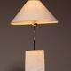 Marble and steel table lamp from Bergboms Scanlicht, 1970s, Sweden