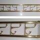 86cm art-deco brass coat rack with 6 folding hooks, austria, 1930s