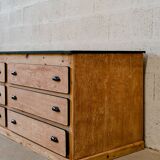 Wooden trade counter