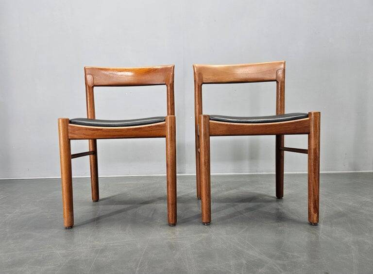 Set of Two Midcentury Rare Dining Chairs Bramin, Denmark, 1960s