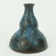 Vase en céramique bleue, poterie Conny Walther, Danemark, années 60