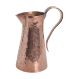Hammered pink copper pitcher