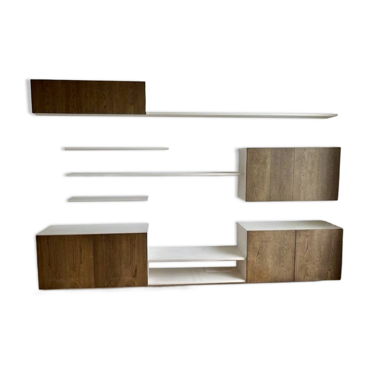 Vintage floating wall unit by Banz Bord, 1970s.