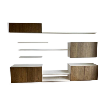 Étagère murale flottante vintage par Banz Bord, années 1970.