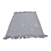 Vintage Anatolian hemp rug in grey, reference 3675