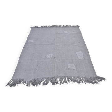 Vintage Anatolian hemp rug in grey, reference 3675