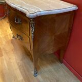 Louis XV style chest of drawers inlaid rosewood