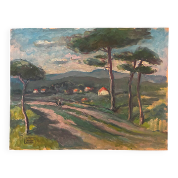 Umbrella pines, Robert Fleurent, 1967