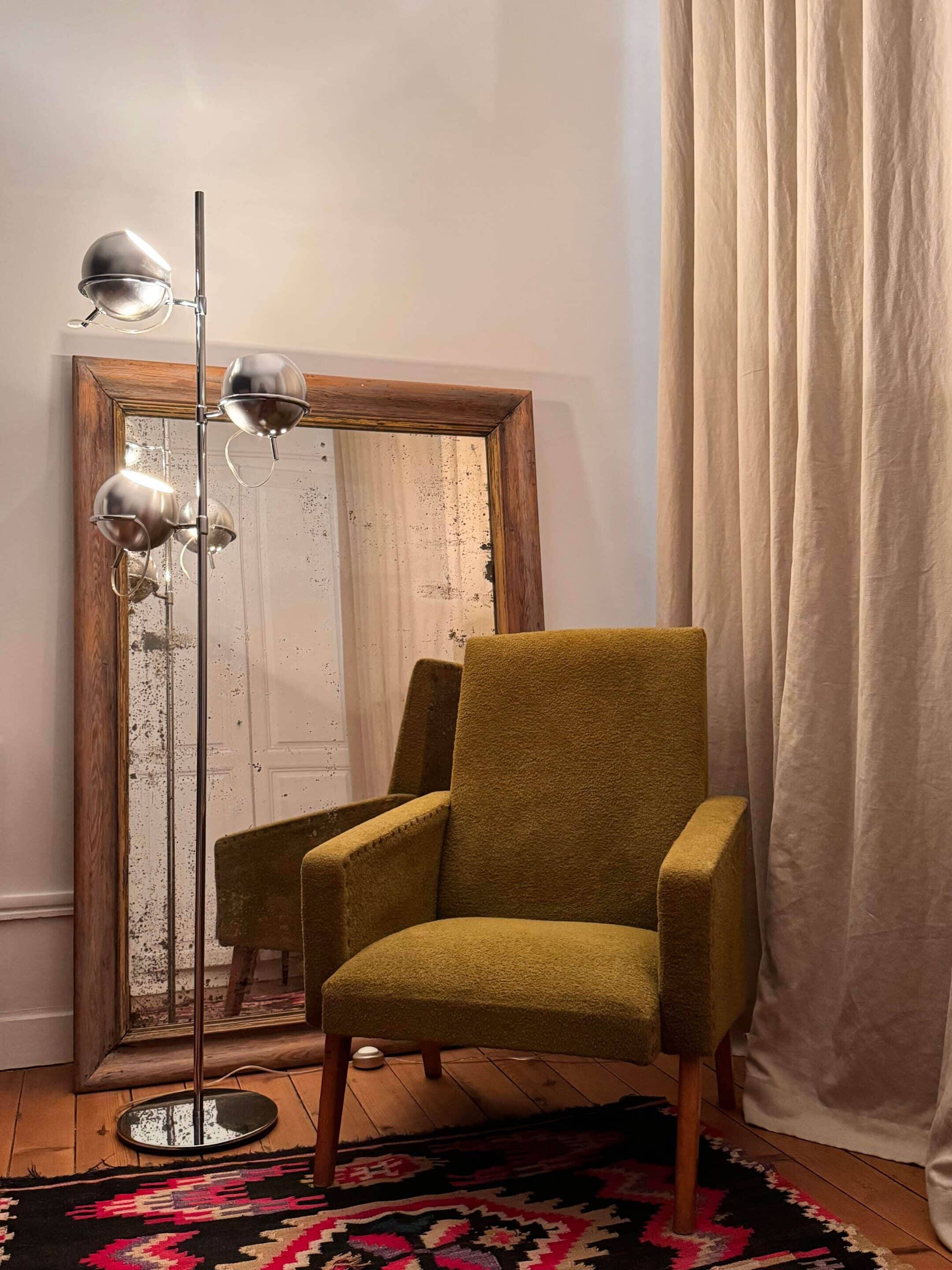 70's Monix floor lamp with 3 globes