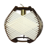 Lampe blanche tissée à poser