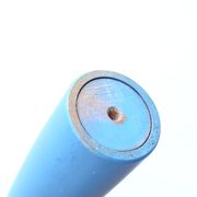 Bougeoir scandinave bleu en bois années 80