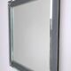 Mirror from Fontana Arte with Square Metal and Mirrored Frame, Italy 1960s
