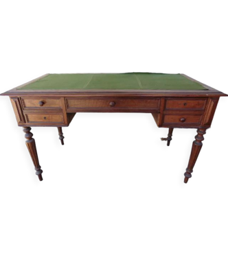 Bureau à tiroirs ancien en chêne XIX ème