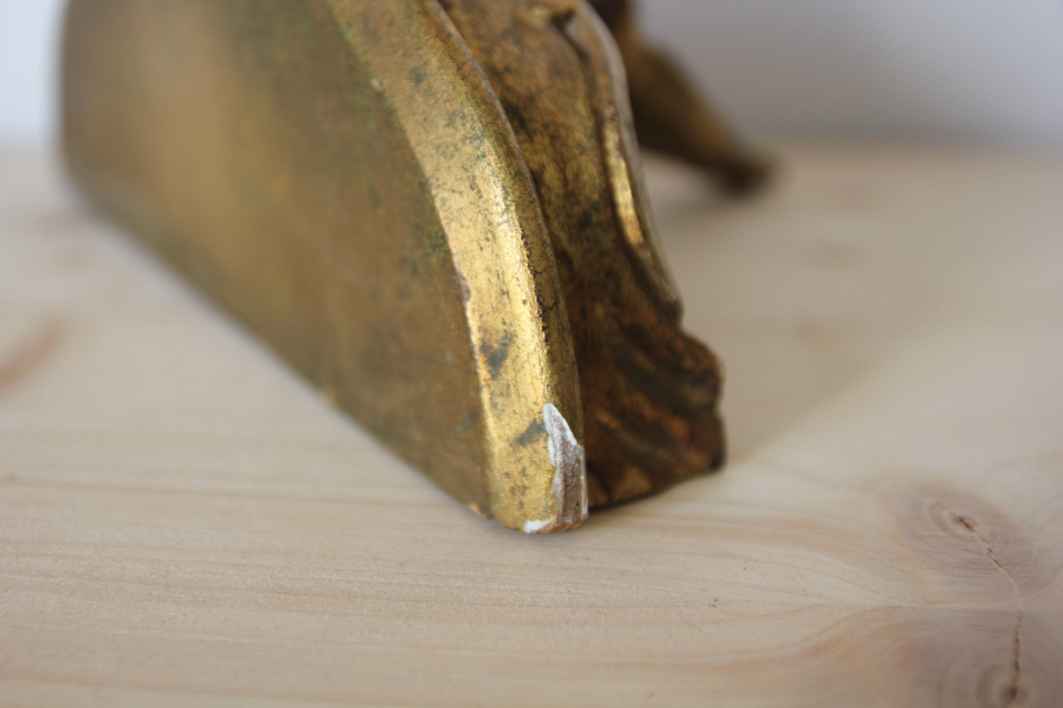 Gilded wooden console