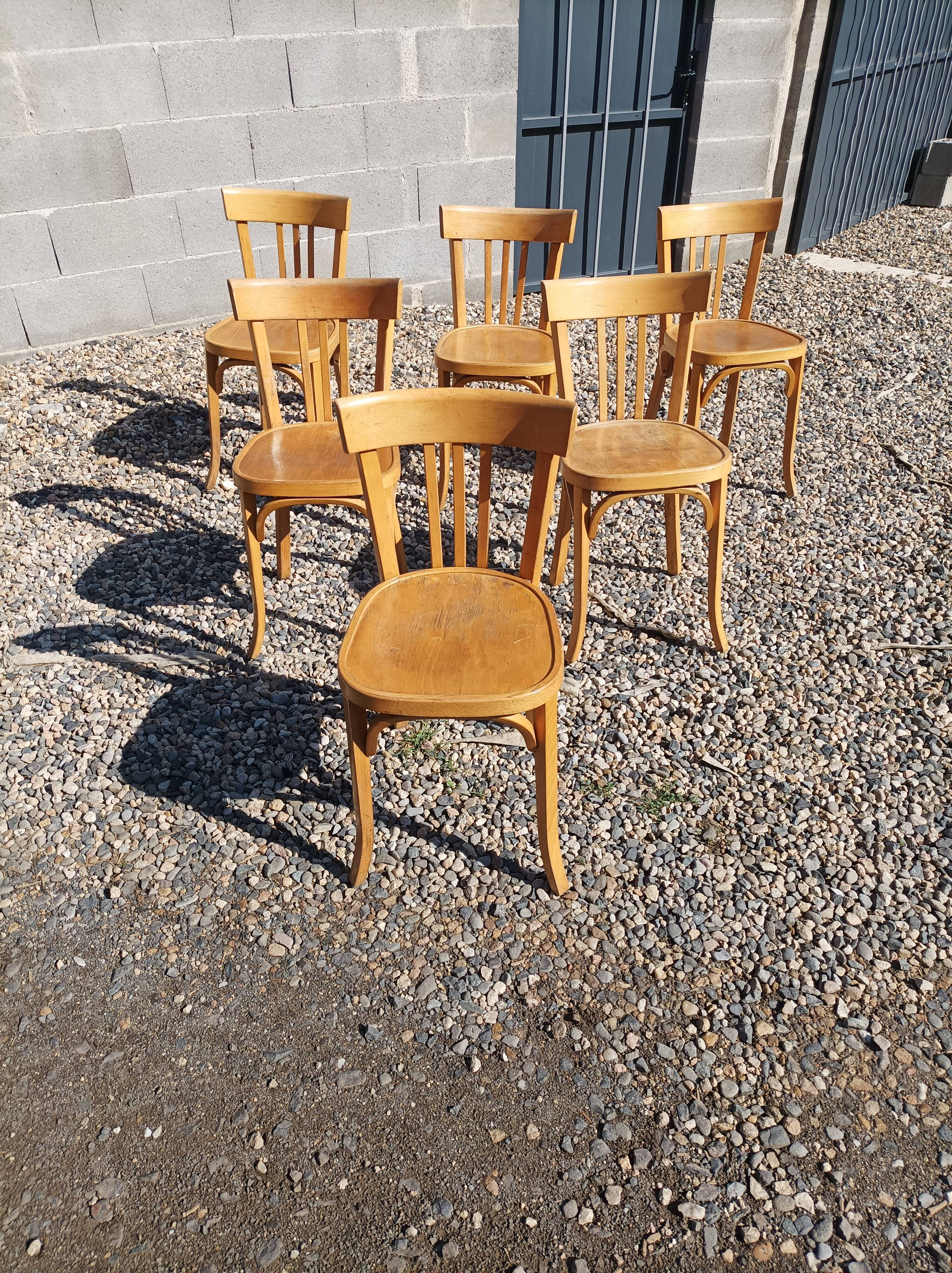 6 Vintage Baumann chairs