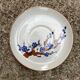 3 floral stoneware plates