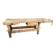 Industrial table Carpenter's workbench in natural raw wood vintage bohemian