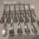 12 silver-plated metal table forks, Ercuis silversmith, Louis XV 29