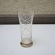 Vintage transparent glass vase from the 1960s.