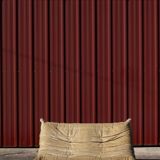 Canapé Togo 4 places en velours beige par Michel Ducaroy, Ligne Roset, 1973