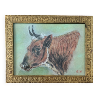 Animal painting, study of a cow.