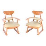 Paire de fauteuils japonais