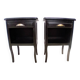 Vintage industrial revamped bedside table (pair)