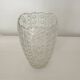 Large Art Deco Style Cut Crystal Glass Vase - Vintage