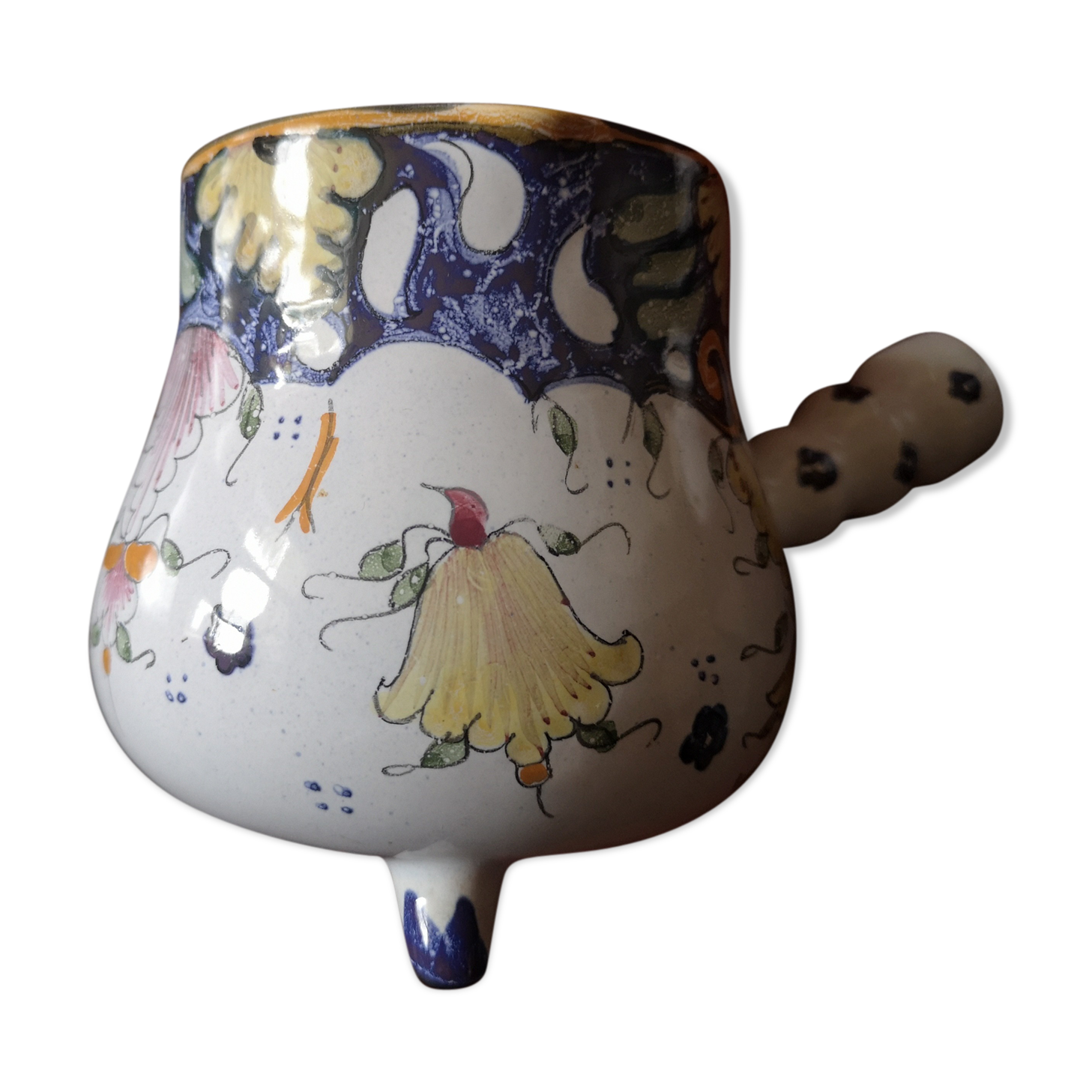 Milk Pot - Old Handmade Rouen