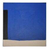 Blue trio original painting on stretched canvas 80x80
